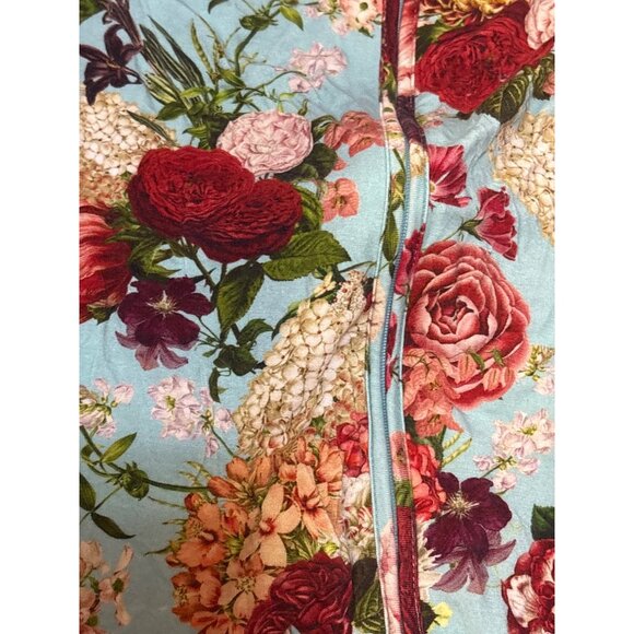 Posh Peanut 3T Floral Long Sleeve Romper With‎ Zipper Closure For Toddlers - Picture 2 of 6